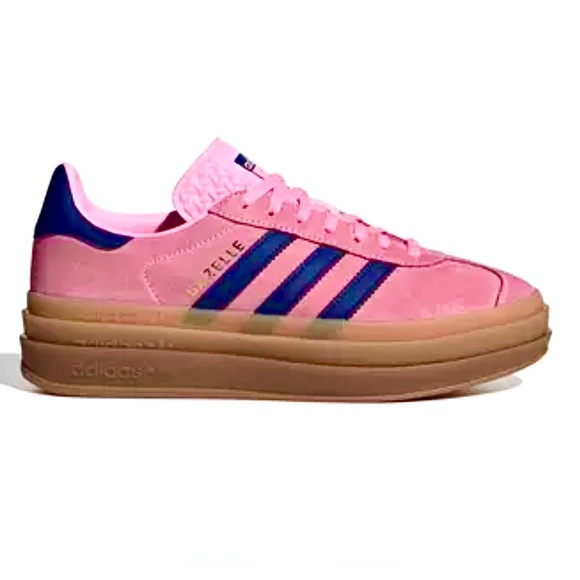 adidas Shoes - adidas Women's Pink Sneakers with Blue Stripes